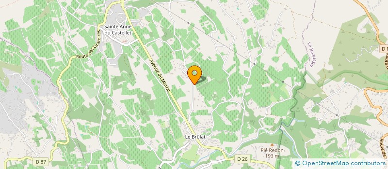 localisation de l'entreprise MONSIEUR ROBIN CERCIO à LE CASTELLET
