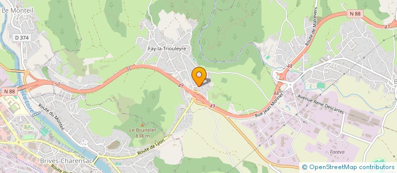 localisation de l'entreprise MONSIEUR ROBIN CHACORNAC  SAINT-GERMAIN-LAPRADE