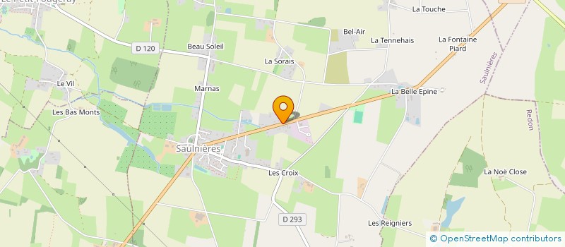 localisation de l'entreprise MONSIEUR ROBIN CHAPART à SAULNIERES