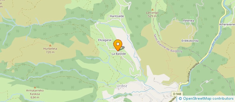 localisation de l'entreprise MONSIEUR ROBIN CHARRIAUT à SAINT-ETIENNE-DE-BAIGORRY