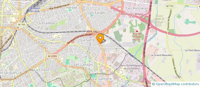 localisation de l'entreprise MONSIEUR ROBIN CHARTON à CLERMONT-FERRAND