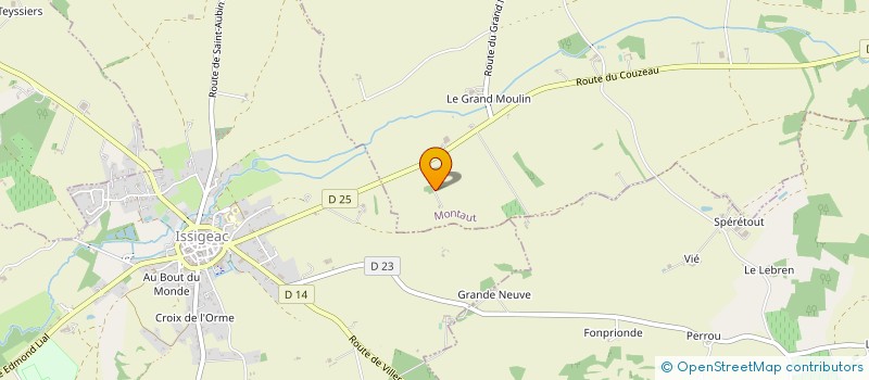 localisation de l'entreprise MONSIEUR ROBIN CHAUVEAU  MONTAUT