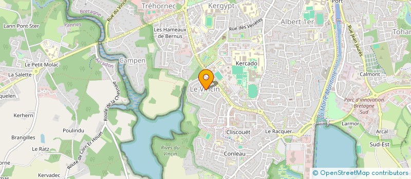 localisation de l'entreprise MONSIEUR ROBIN CHESNE à VANNES