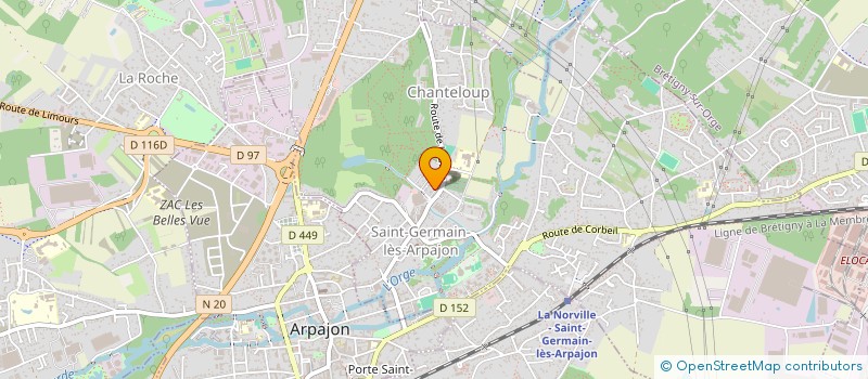 localisation de l'entreprise MONSIEUR ROBIN CHOURY  SAINT-GERMAIN-LES-ARPAJON