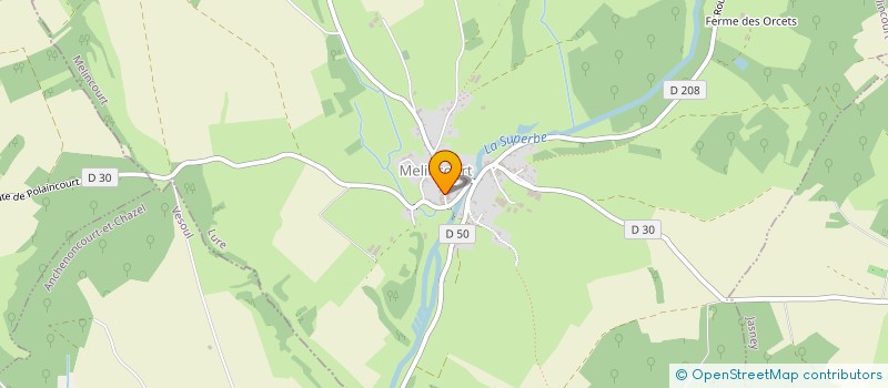 localisation de l'entreprise MONSIEUR ROBIN CLERC  MELINCOURT