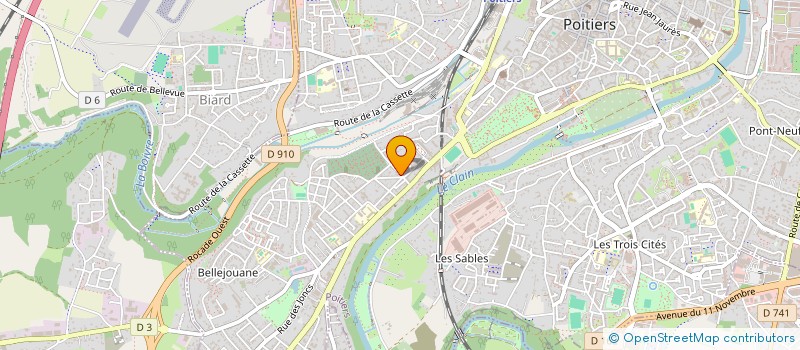 localisation de l'entreprise MONSIEUR ROBIN COGNEZ à POITIERS