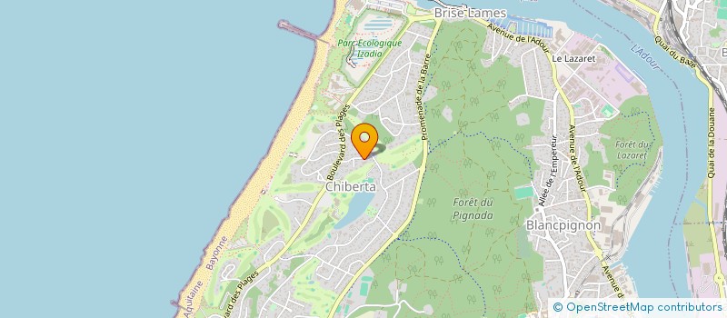 localisation de l'entreprise MONSIEUR ROBIN COLLET  ANGLET