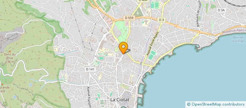 localisation de l'entreprise MONSIEUR ROBIN CORSELIS  LA CIOTAT