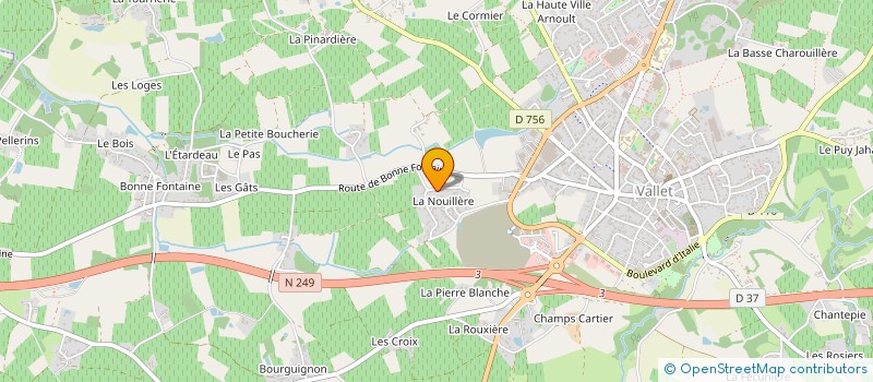 localisation de l'entreprise MONSIEUR ROBIN COUET  VALLET