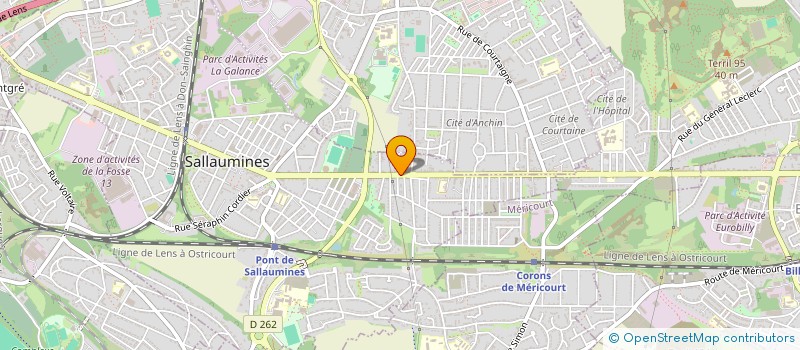 localisation de l'entreprise MONSIEUR ROBIN COUPE  SALLAUMINES