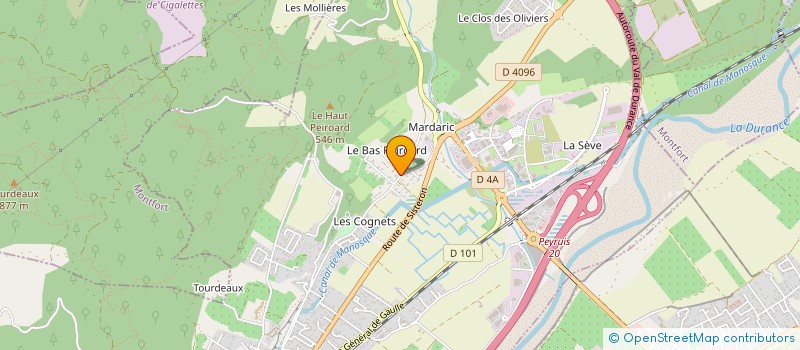 localisation de l'entreprise MONSIEUR ROBIN DEGIOANNI  PEYRUIS