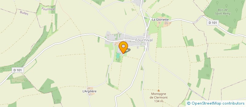 localisation de l'entreprise MONSIEUR ROBIN DELACOURCELLE  FOURNIVAL