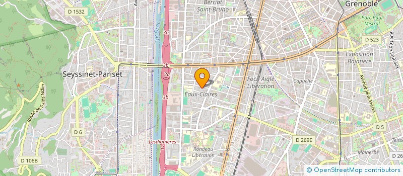 localisation de l'entreprise MONSIEUR ROBIN DELAGE à GRENOBLE