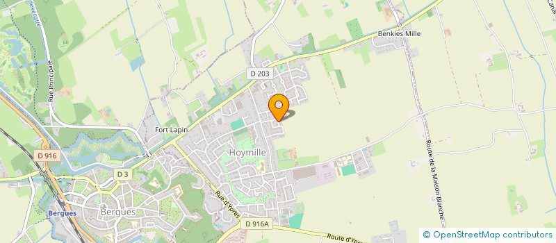 localisation de l'entreprise MONSIEUR ROBIN DELMAIRE  HOYMILLE