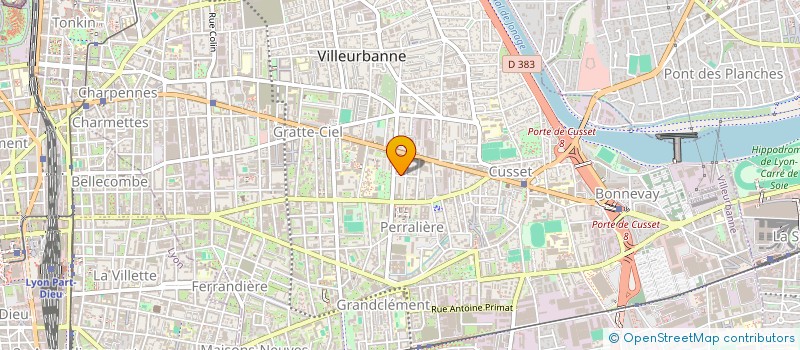 localisation de l'entreprise MONSIEUR ROBIN DENIS  VILLEURBANNE