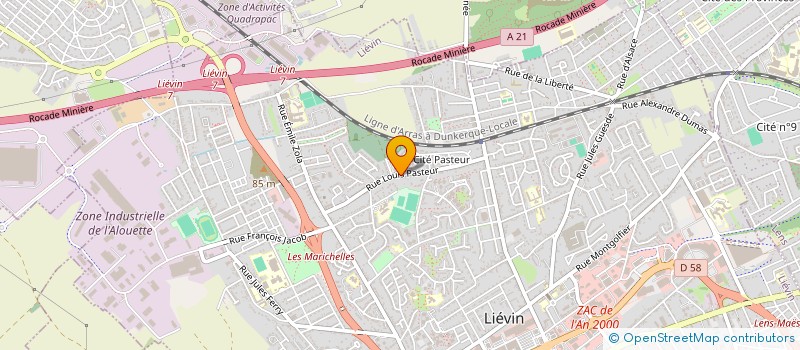 localisation de l'entreprise MONSIEUR ROBIN DENOYELLE à LIEVIN
