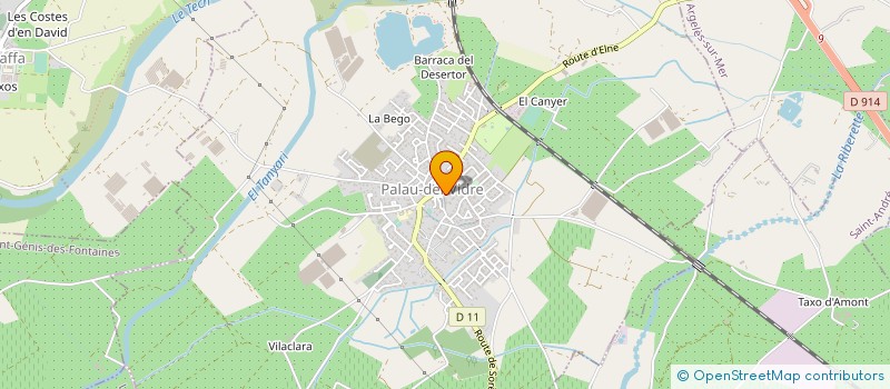 localisation de l'entreprise MONSIEUR ROBIN DI LAURO  PALAU-DEL-VIDRE