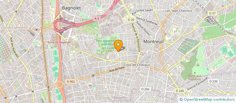 localisation de l'entreprise MONSIEUR ROBIN DIANOUX à MONTREUIL