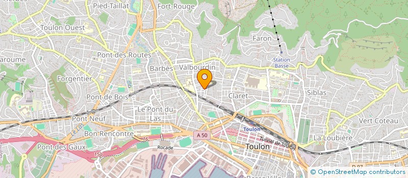 localisation de l'entreprise MONSIEUR ROBIN DONAT  TOULON