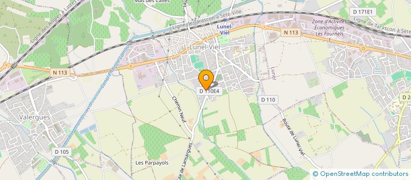 localisation de l'entreprise MONSIEUR ROBIN DREVET  LUNEL-VIEL