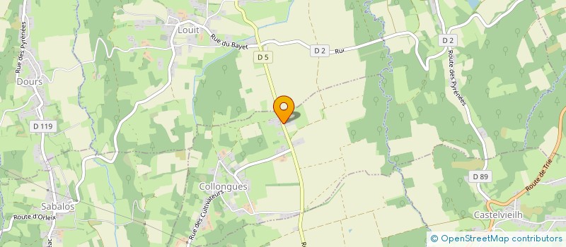 localisation de l'entreprise MONSIEUR ROBIN DUTILH  COLLONGUES