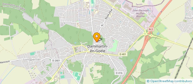 localisation de l'entreprise MONSIEUR ROBIN EGEA  LONGPERRIER