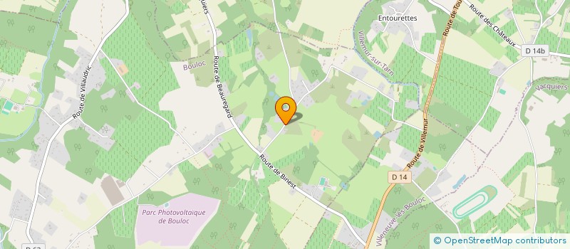 localisation de l'entreprise MONSIEUR ROBIN FABARDINES  BOULOC