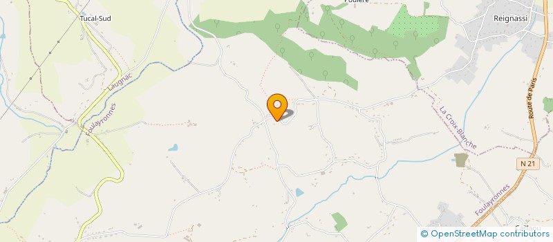 localisation de l'entreprise MONSIEUR ROBIN FAUGERE  FOULAYRONNES