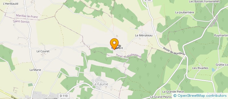 localisation de l'entreprise MONSIEUR ROBIN FAURE à YVRAC-ET-MALLEYRAND