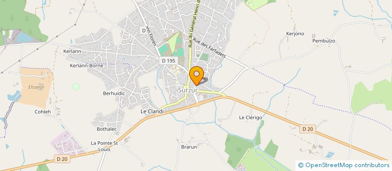 localisation de l'entreprise MONSIEUR ROBIN FRELICOT  SURZUR