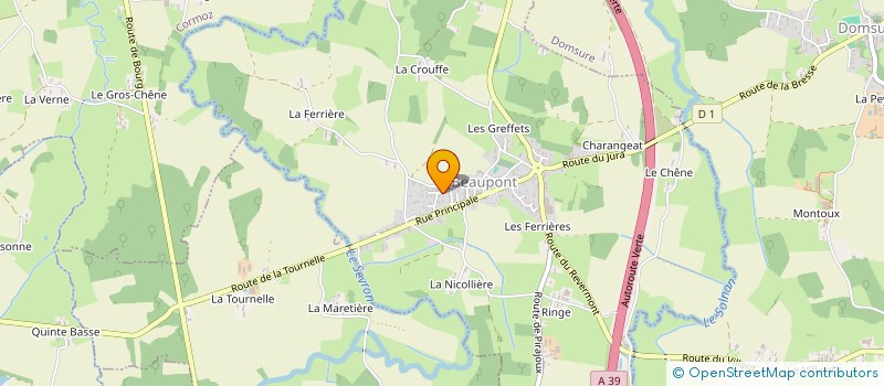 localisation de l'entreprise MONSIEUR ROBIN FRERE à BEAUPONT