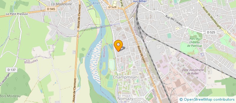 localisation de l'entreprise MONSIEUR ROBIN FRICHETEAU  MOULINS