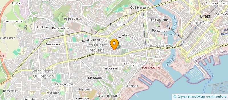 localisation de l'entreprise MONSIEUR ROBIN GADREAU à BREST