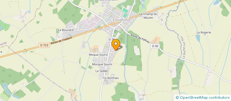 localisation de l'entreprise MONSIEUR ROBIN GALINAT  FROIDFOND