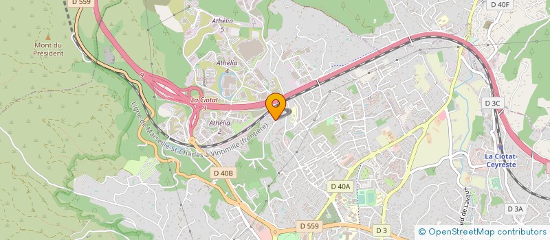 localisation de l'entreprise MONSIEUR ROBIN GARCIA  LA CIOTAT