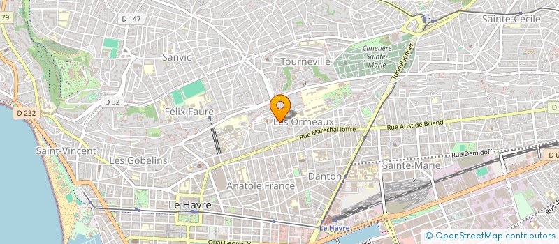 localisation de l'entreprise MONSIEUR ROBIN GAURY  LE HAVRE