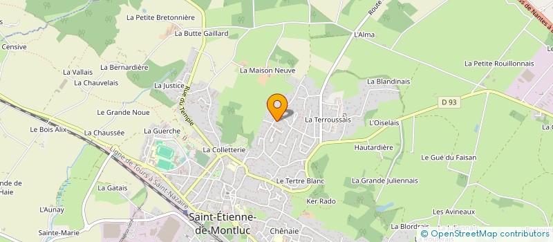 localisation de l'entreprise MONSIEUR ROBIN GAZIAU à SAINT-ETIENNE-DE-MONTLUC