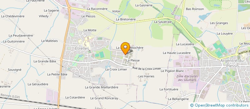 localisation de l'entreprise MONSIEUR ROBIN GENDROT  LE PERTRE