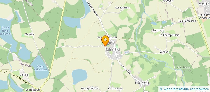 localisation de l'entreprise MONSIEUR ROBIN GENOD  SAINT-ELOI