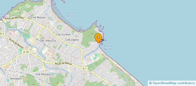 localisation de l'entreprise MONSIEUR ROBIN GEORGES  CAYENNE