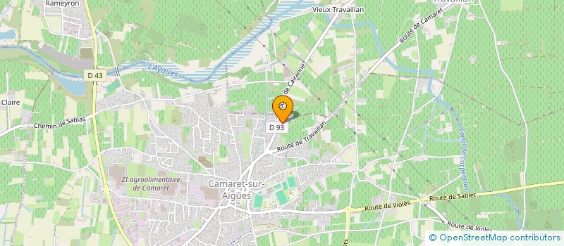 localisation de l'entreprise MONSIEUR ROBIN GILBERT  CAMARET-SUR-AIGUES