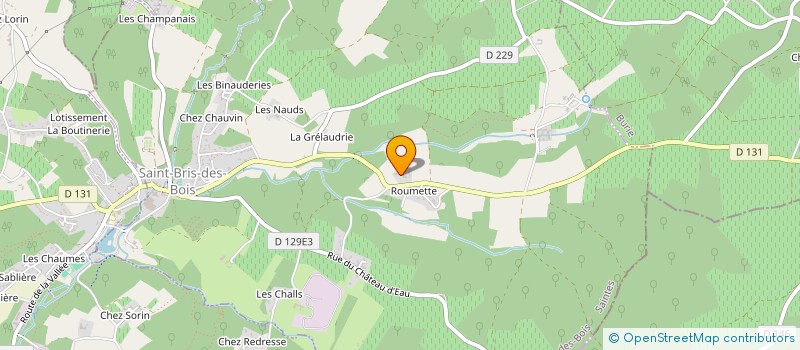 localisation de l'entreprise MONSIEUR ROBIN GIRARD  SAINT-BRIS-DES-BOIS