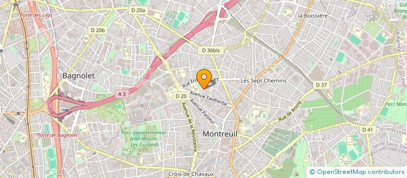 localisation de l'entreprise MONSIEUR ROBIN GIRAUD à MONTREUIL