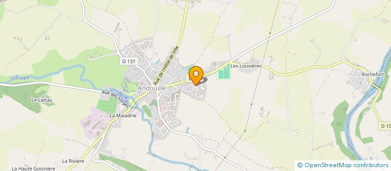 localisation de l'entreprise MONSIEUR ROBIN GRENIER  ANDOUILLE