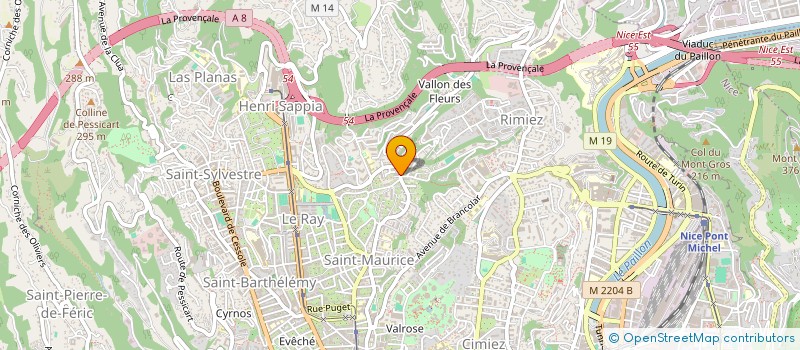 localisation de l'entreprise MONSIEUR ROBIN GUAGLIARDO  NICE