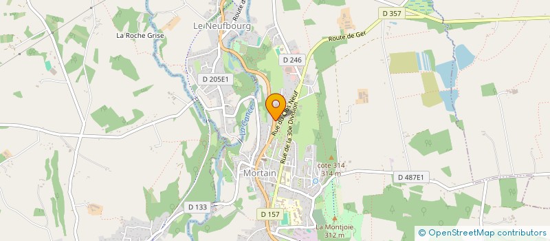 localisation de l'entreprise MONSIEUR ROBIN GUILLEMIN à MORTAIN-BOCAGE