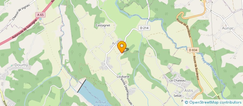 localisation de l'entreprise MONSIEUR ROBIN GUILLET  ARGELOS