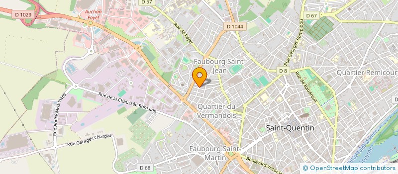 localisation de l'entreprise MONSIEUR ROBIN GUY à SAINT-QUENTIN