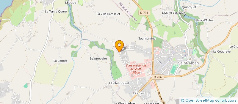 localisation de l'entreprise MONSIEUR ROBIN HAUDEBOURG  SAINT-ALBAN