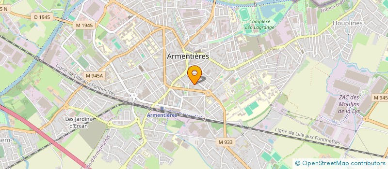 localisation de l'entreprise MONSIEUR ROBIN HAUSPIE  ARMENTIERES